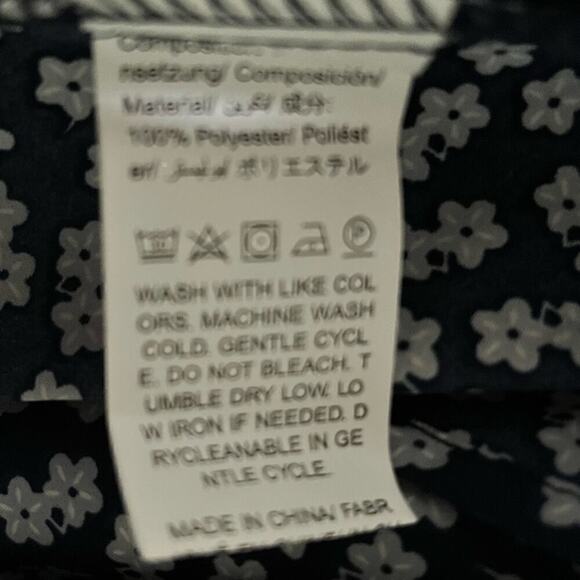 SHEIN Ditsy Floral Print Wrap Dress Blue New Size Large knee length boho - Picture 8 of 10